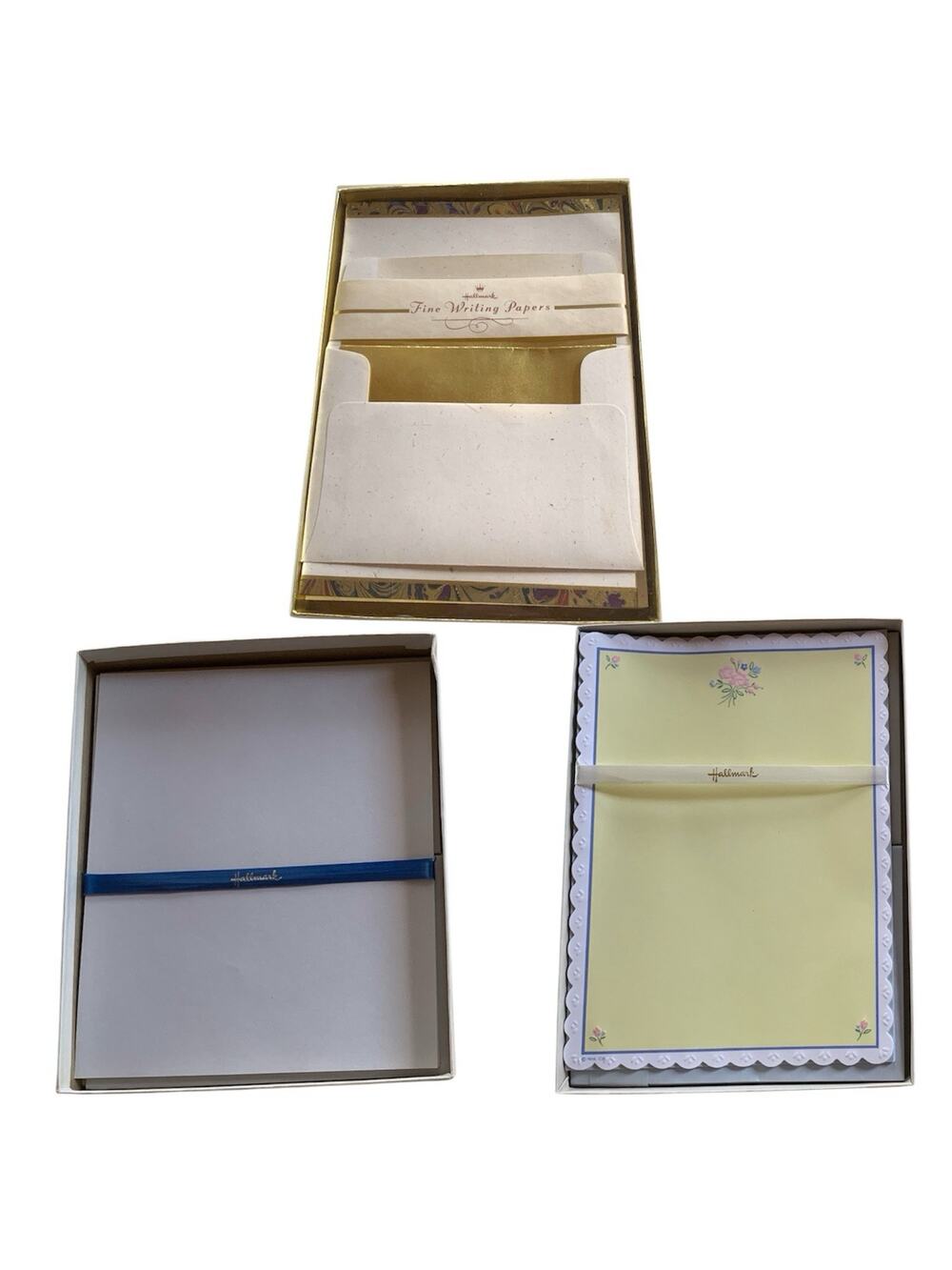 Vintage Lot of Hallmark Boxed Stationery 69 Sheets of Paper 43 Envelopes